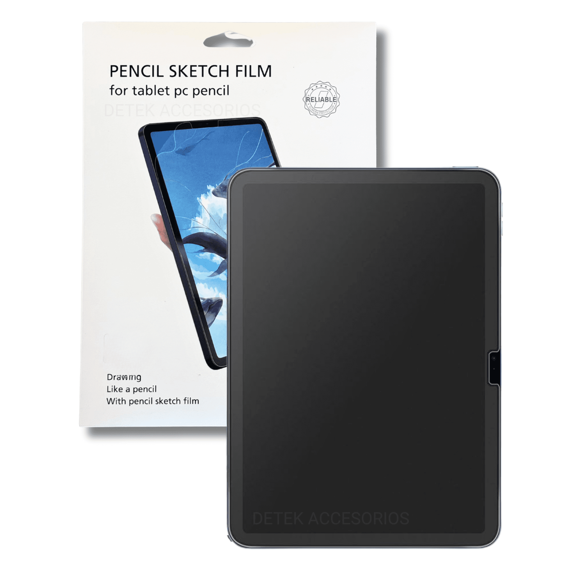 Detek Accesorios - Lamina De Vidrio Mate Premium Sensación Papel Para Samsung S9+ / S9 Fe Plus 12.4