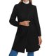 thumbnail image 2 of Abrigo de cuello alto INSPIRE CHIC para mujer con mangas largas para el invierno M Negro, 2 of 6