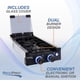 thumbnail image 2 of Estufa de gas RecPro RV de 2 quemadores de acero inoxidable con tapa, 2 of 8