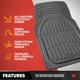 thumbnail image 2 of Alfombrillas de coche Motor Trend 67 x 44 cm gris – juego completo, 2 of 9