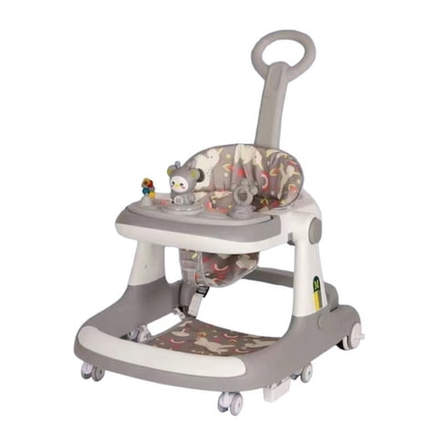 Andador Caminador 5 En 1 Con Apoya Pies Lubabycas Gris