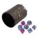 thumbnail image 2 of 7 Dados Poliédricos Para Juegos De Mesa De Mazmorras Y Dragones + Taza De Dados Púrpura Azul, 2 of 3