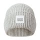 thumbnail image 1 of Gorro UGG para mujer con logotipo acanalado grueso, gris claro, 1 of 6