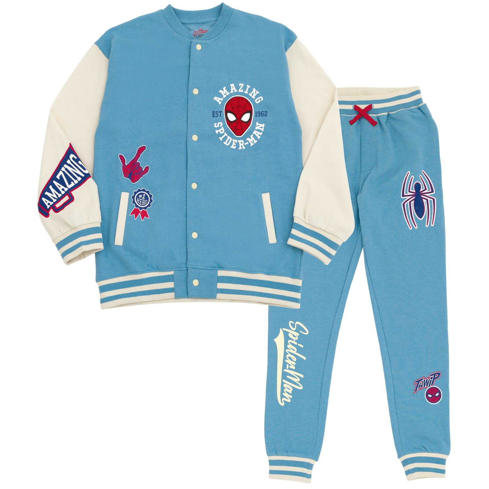 Conjunto De Ropa Marvel Spider-man Fleece Bomber Jacket 2t