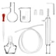 thumbnail image 3 of QWORK Juego de 12 piezas de 100 ml para destilación doméstica – para elaboración de aceites esenciales, destilación química en vidrio, kit de vidrio de laboratorio, 3 of 8