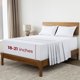 thumbnail image 1 of Juego de Ropa de Cama Mellanni Queen 4 Piezas Extra Profundo Suave Blanco, 1 of 9