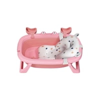 Mylhogar - Tina Bebe Bañera Plegable Cangrejo Rosa