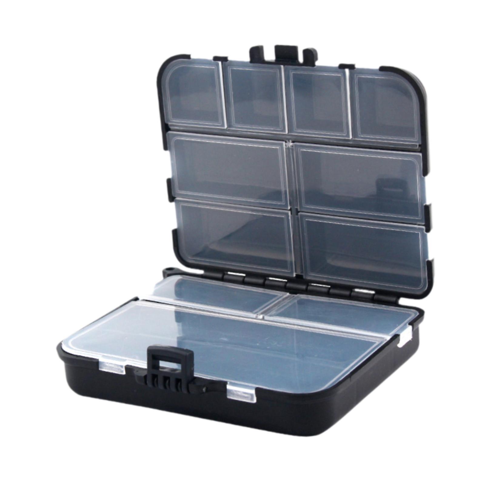 Magideal - Caja De Pesca Caja De Accesorios De Pesca Organizador De Gancho De Pescado Almacenamiento De Múltiples Usos Múltiples Estuche De Gancho De Pescado Par Negro