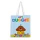 thumbnail image 1 of Hey Duggee Bolso de tela con estampado de lienzo para mujer, bolsa de compras reutilizable y estética, con cremallera interior, regalo para mujer, 35 × 40 cm., 1 of 6