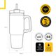 thumbnail image 4 of Botella Vaso Termico Mango 900ML Fucsia National Geographic, 4 of 6