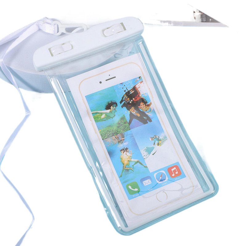 Babyluna - Funda Impermeable Antiagua Transparente Para Celuar, Blanco