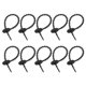 thumbnail image 1 of 20 Paquete de Bridas de Silicona de 5", Bridas Reutilizables para Organizador de Cables, Negro, 1 of 6