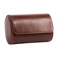 Magideal - Estuche Para Reloj, Caja Organizadora De Almacenamiento Y Exhibición De Relojes De Cuero Sintético Con Un Aspecto Vintage Único Y Diseño Portátil, Per Doble