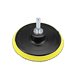 thumbnail image 3 of Uxcell 4" de diámetro M10 Adaptador de taladro Almohadilla de respaldo de gancho y bucle Ruedas abrasivas Discos 2 piezas, 3 of 6