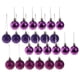 thumbnail image 5 of 24pcs 6cm bolas de navidad adornos de árbol de navidad colgando decoraciones púrpura, 5 of 5