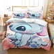 thumbnail image 1 of Cartoon Animation Stitch Black Quilt Duvet Cover Set Bedding Pillowcase3-Piece Bedding Set, 1 of 5