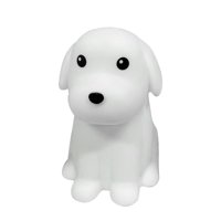 El Edén - Lámpara Diseño Perro, Espanta Cuco De Silicona Kawaii, Usb Color Blanco