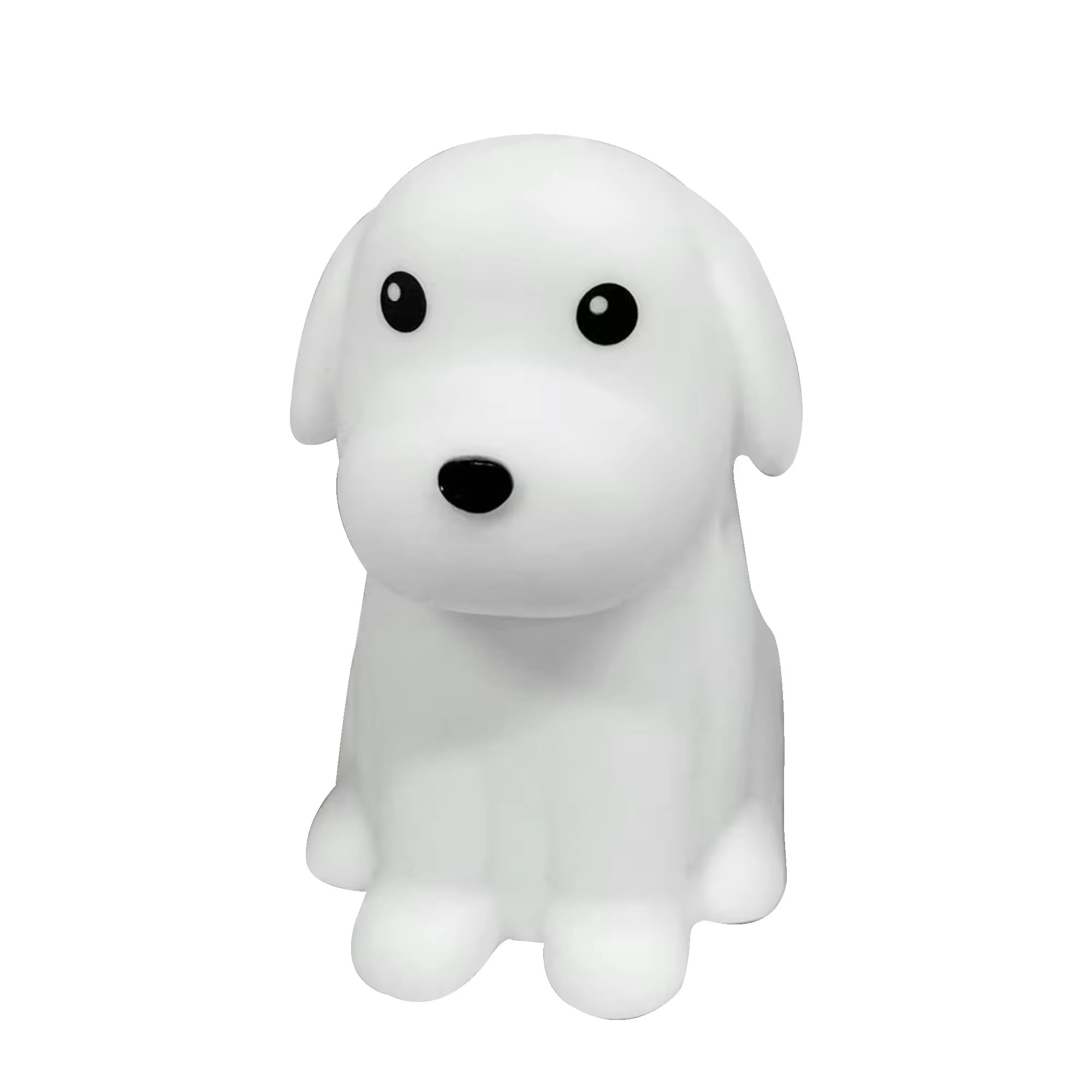 El Edén - Lámpara Diseño Perro, Espanta Cuco De Silicona Kawaii, Usb Color Blanco