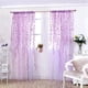 thumbnail image 3 of Paneles de ventana de voile bordado vintage con estampado de mimbre de 100 x 200 cm para dormitorio, morados, 3 of 8