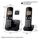 thumbnail image 3 of Teléfono Inalámbrico Panasonic KX-TGC202B Negro 2 Auriculares, 3 of 3