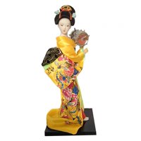 Magideal - Muñecas Geisha Japonesas Étnicas, Muñeca Oriental Con Estatuilla De Dama, Muñeca Geisha Asiática De Estilo Vintage Para Decoración De Estantes De Mesa Estilo G