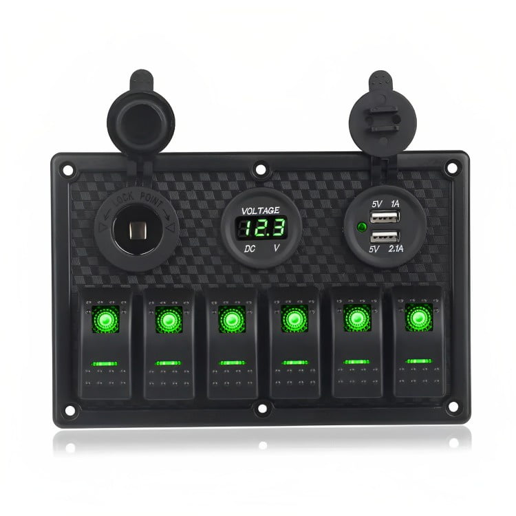 Genérico - Panel Interruptor Led Encendido 12v A 24v