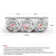 thumbnail image 5 of Kit de Medidores Dyno Racing 52 mm Triple Cara Blanca Cromada, 5 of 8