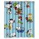 thumbnail image 1 of Cortina de ducha con diseño de perro Snoopy y dibujos animados, juego de cortinas de baño con ganchos, tamaño 60 x 72 pulgadas, 1 of 3