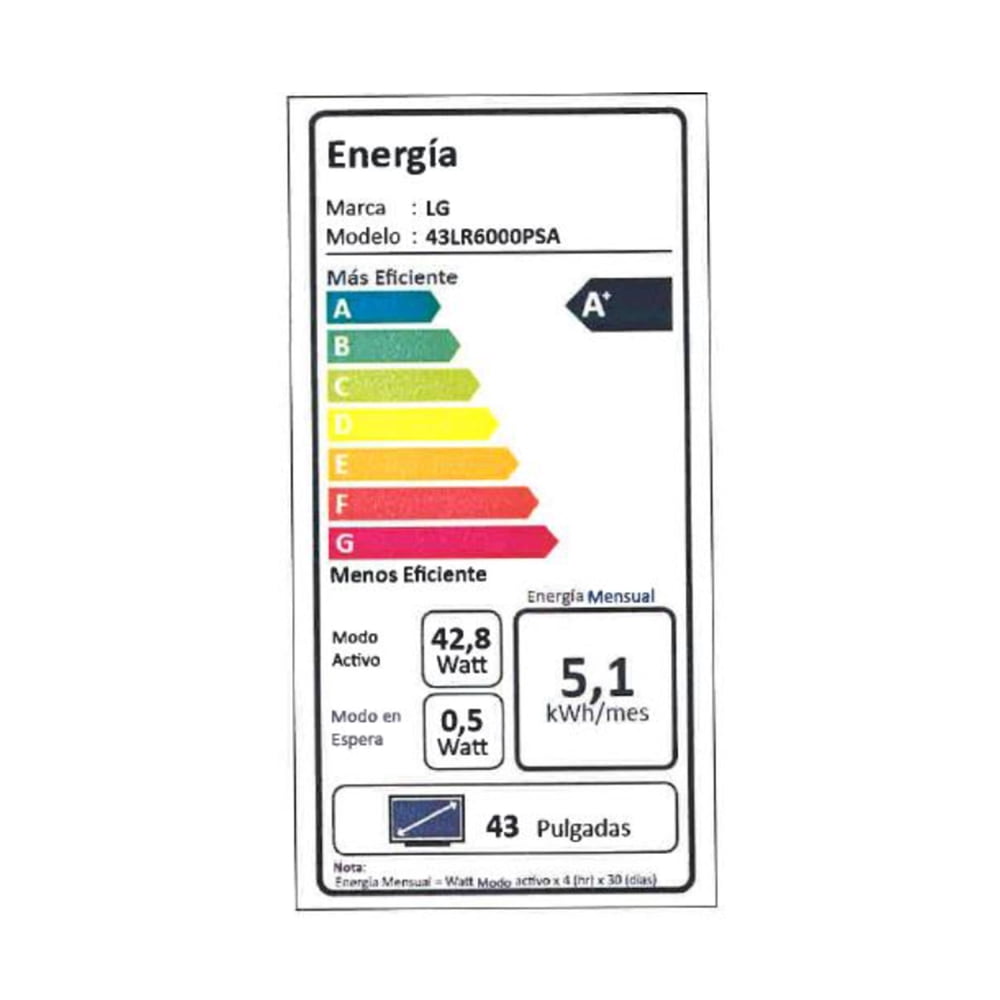 Televisor Smart TV LED 43" 43LR6000PSA FHD LG, foto 2
