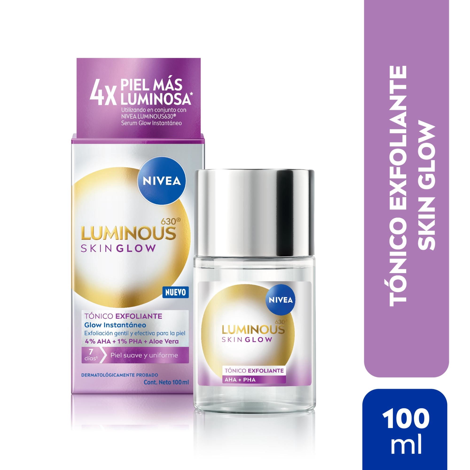 Tónico Facial Nivea Exfoliante Luminous630 Skin Instantáneo