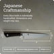 thumbnail image 5 of Cuchillo de chef Shun Sora de 8 pulgadas con hoja de acero VG10, 5 of 7