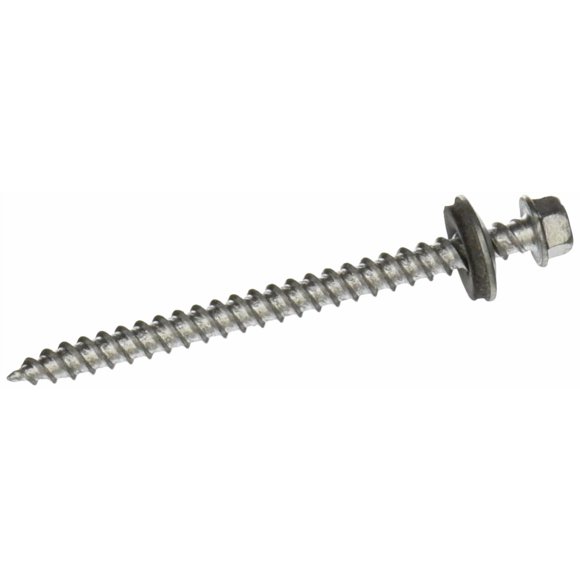 Tornillos Hillman Tap-n-Seal 10X2,5, 6,4 cm, plateados