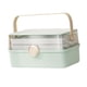 thumbnail image 4 of Caja de Joyería de Tocador Portátil, Contenedor Adornado, Caja de Almacenamiento de Accesorios para El Cabello, Caja Organizadora de Joyería Decorativ Verde, 4 of 5