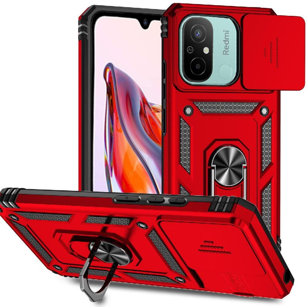 Estuche Gangxun Para Xiaomi Redmi 12c, Soporte Giratorio 360°, Estilo Mecánico Y Magnético