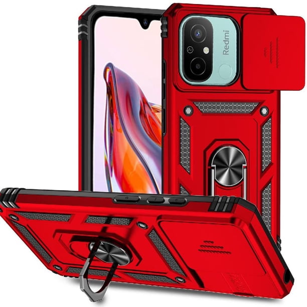 Estuche GANGXUN para Xiaomi Redmi 12C, soporte giratorio 360°, estilo mecánico y magnético