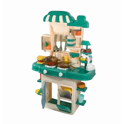 Genérico - Cocina Interactiva Moderna Para Niñas Y Niños Con Sonido Y Luces Verde