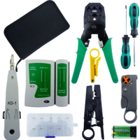Genérico - Set De Herramientas Para Redes 11 Piezas Rj45-Rj11