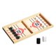 thumbnail image 4 of Juego De Hockey De Madera De Mesa Juego De Disco Rápido Portátil Para Cumpleaños Vacaciones Familiares L Rojo Con 20 Ajedrez, 4 of 5