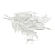 thumbnail image 3 of 100 Piezas 3D Pluma Hoja Metal Encantos Colgantes Joyería DIY Fabricación Plata Blanco, 3 of 5