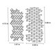 thumbnail image 2 of Troquel de corte HGSALK de metal, 2 piezas, rejilla irregular tipo pared de ladrillo, 2 of 6