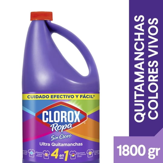 Quitamanchas Líquido Colores Vivos Botella 1,8 L Clorox