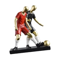 Magideal - Estatuilla De Resina, Estatua De Jugador De Fútbol, Adorno Artesanal, Regalo De Pasillo, Escultura De , Decoración Para Estantería, Escritorio 10X6X115 Cm