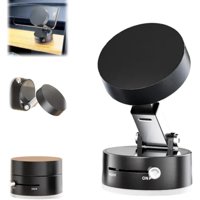 Genérico - Soporte Magnético De Ventosa Para Teléfono 2025 - Plegable, Retráctil, De Doble Cara Para Todos Los Teléfonos, Agarre Al Vacío-Negro