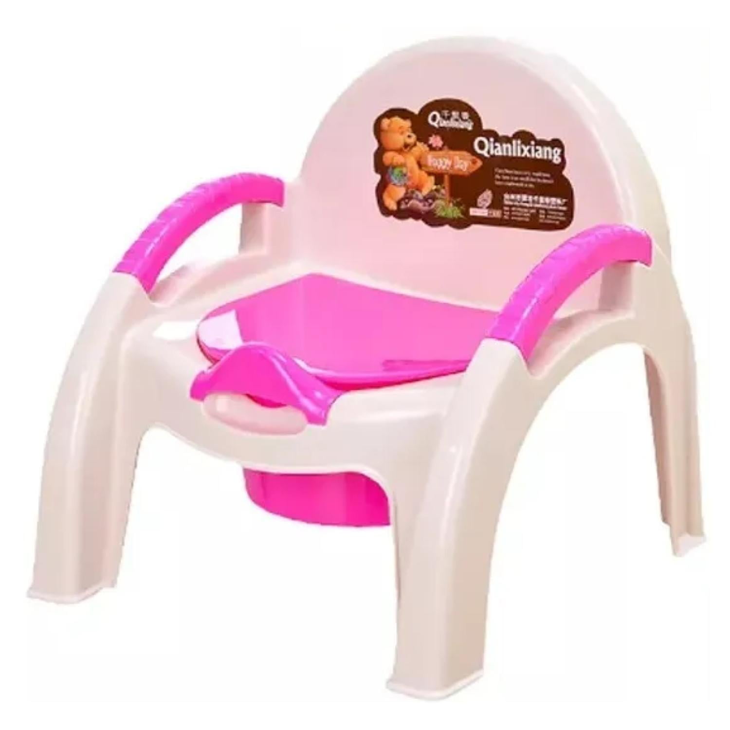 Genérico - Pelela Silla De Bebes Baño Tapa Desmontable Blanco Rosado