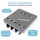 thumbnail image 5 of Soporte vertical para portátil TEFONIA ajustable con 5 ranuras de aluminio, 5 of 7