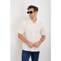Likeshop - Camisa Hombre Hilo Algodon Verano Calidad Premium Diseño 7222