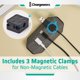 thumbnail image 4 of Organizador de Cables Magnético CHARGEWORX Paquete de 4 Clips con Base Pesada, 4 of 8