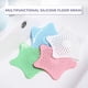 thumbnail image 2 of 2/4/6pcs Starfish Silicone Hair Catchers For Shower, Bathroom Hair Drain Cover Stopper, Bath Hair Catcher, Hair Strainer, Shower Floor Drain Protector With 5 Suction Cups Suit For Bathtub And Kitchen, 2 of 4