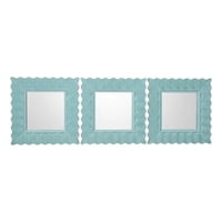 Genérico - Set 3 Espejo Pared Decorativo Diseño Olas Dinámico Jhn