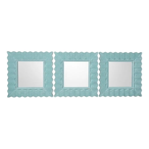 Genérico - Set 3 Espejo Pared Decorativo Diseño Olas Dinámico Jhn